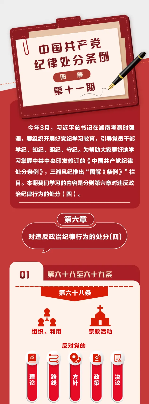 圖解《中國共產(chǎn)黨紀律處分條例》?
